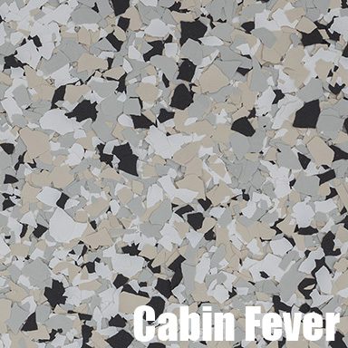 Textured pattern with black, gray, beige flakes.