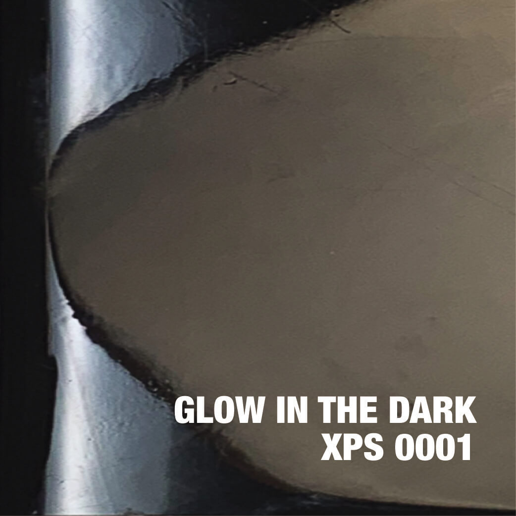 Glow-in-the-dark paint sample, XPS 0001.