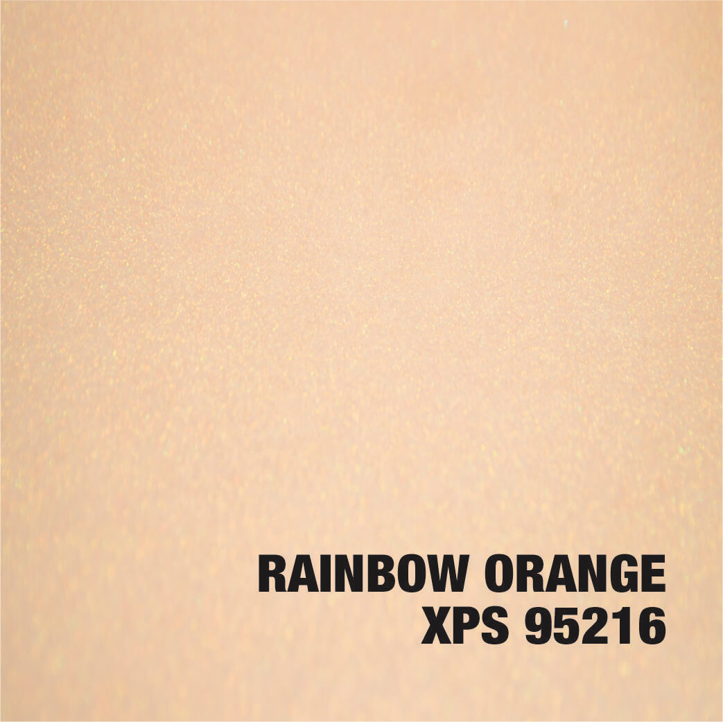 Orange texture with "Rainbow Orange XPS 95216".