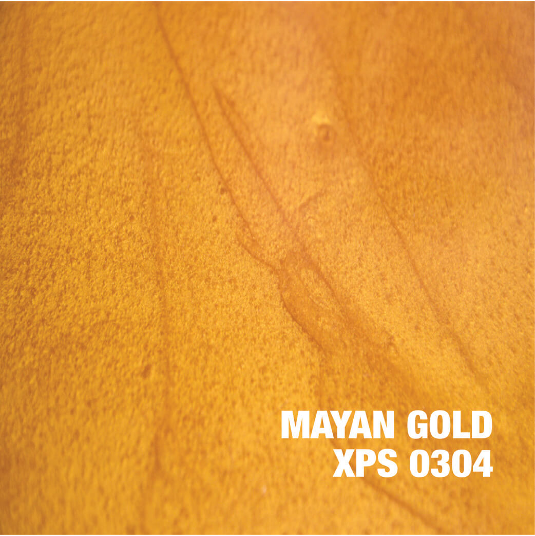 Textured orange surface with "Mayan Gold" text.