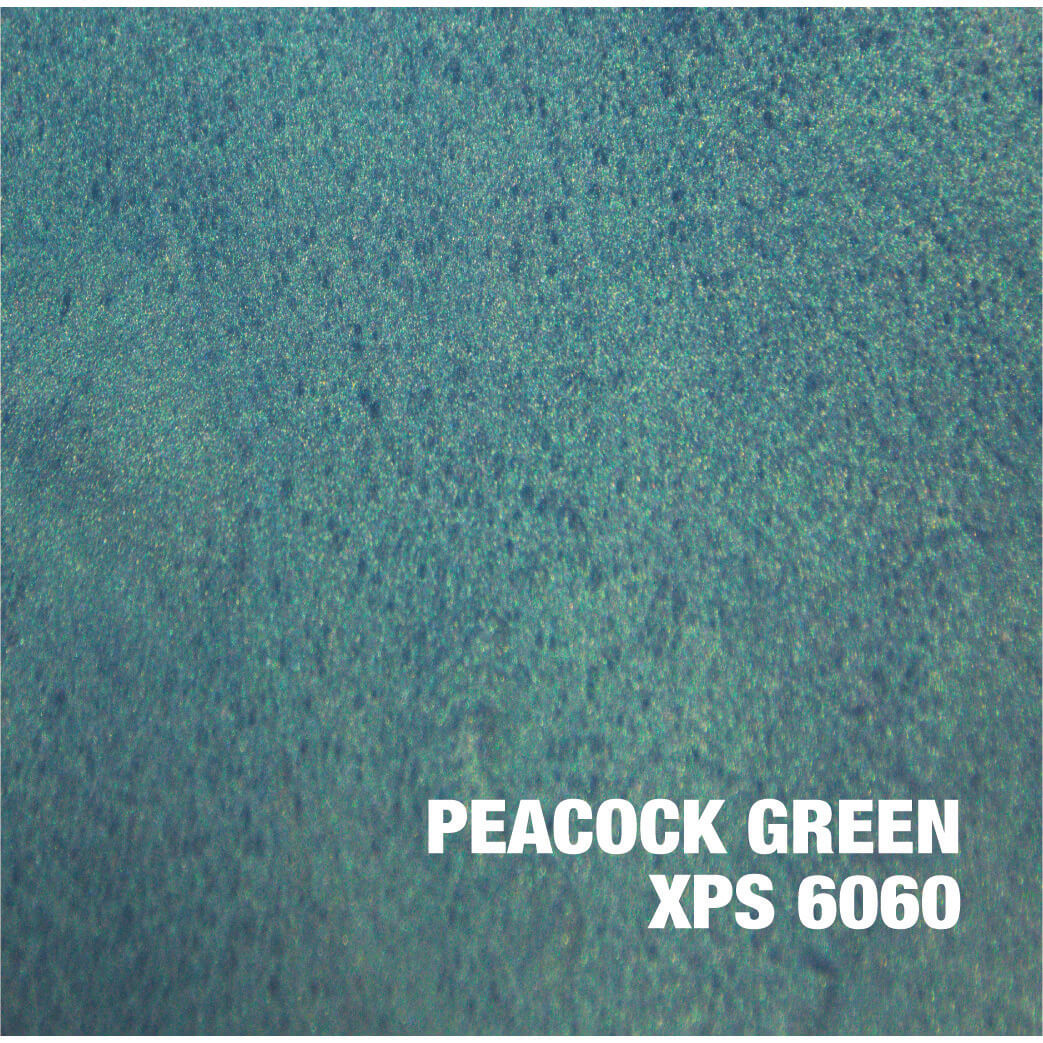 Peacock green texture with XPS 6060 text.