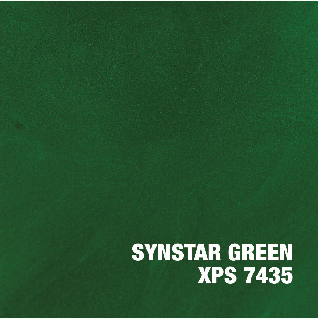 Green color swatch labeled Synstar Green.
