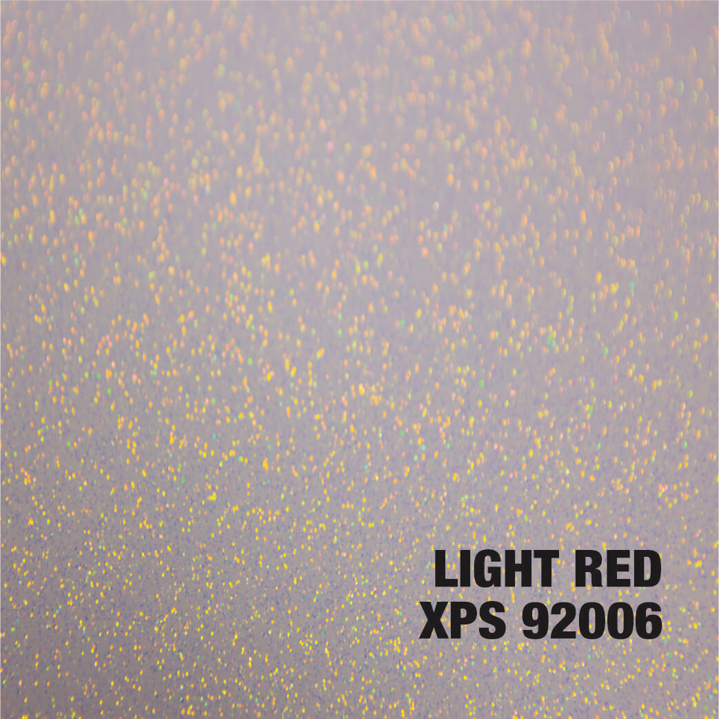 Light red glitter texture with product code.