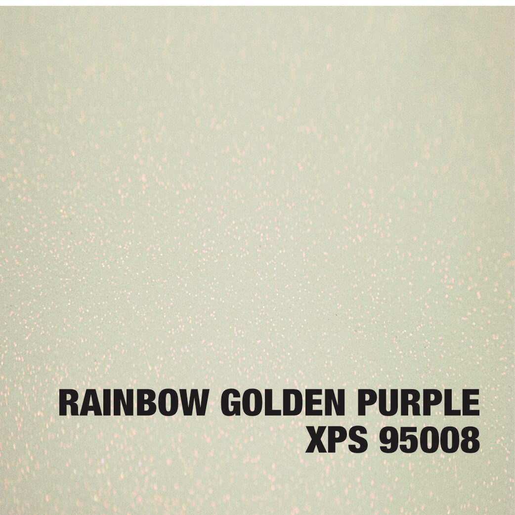 Text on light green background, rainbow effect.