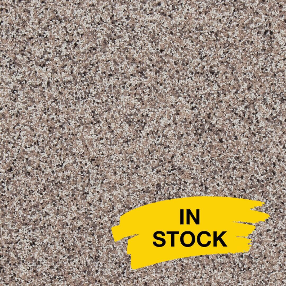 Granite texture with "In Stock" label.