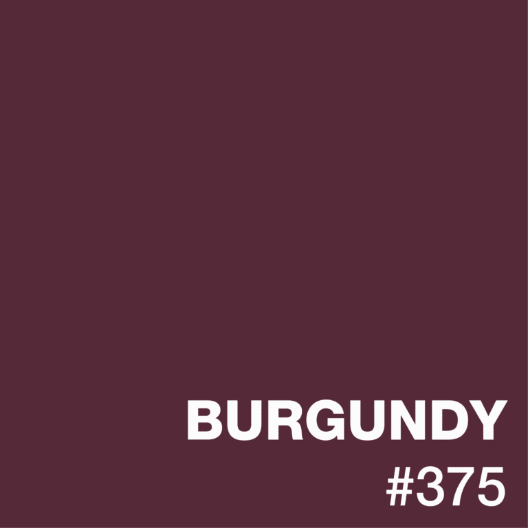 Burgundy color swatch with number 375.