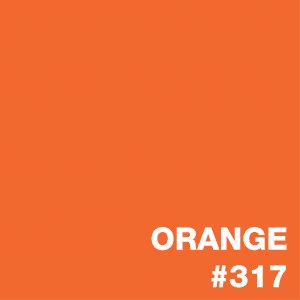 Orange color swatch labeled Orange #317.
