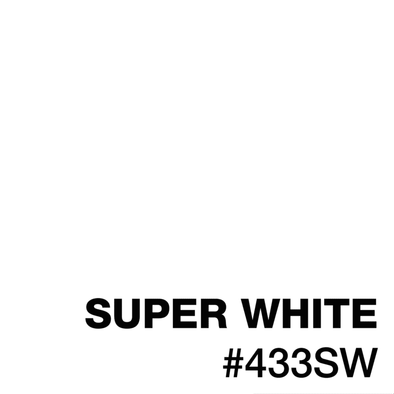 Super White color swatch with code 433SW.