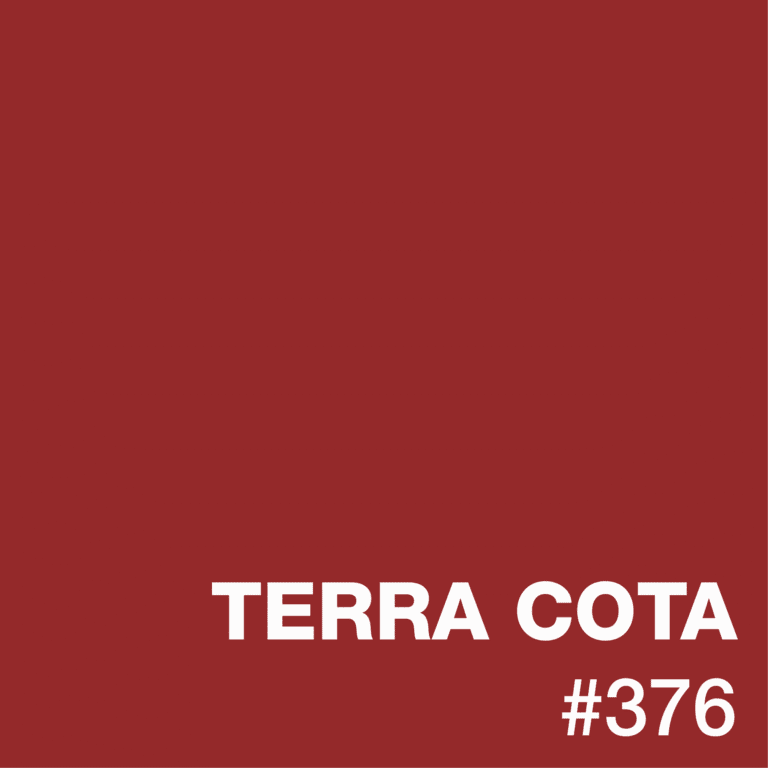 Terra cotta color swatch, labeled #376.